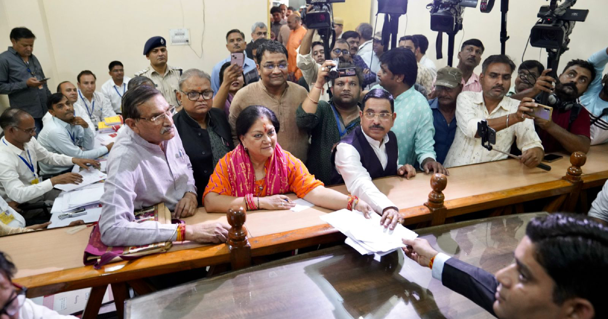 Rajasthan Polls: Not going anywhere, says Vasundhara Raje as she files nomination from Jhalarpatan